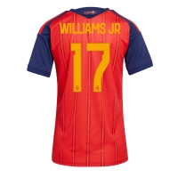 Camiseta España Nico Williams #17 Primera Equipación Replica Mundial 2026 para mujer mangas cortas